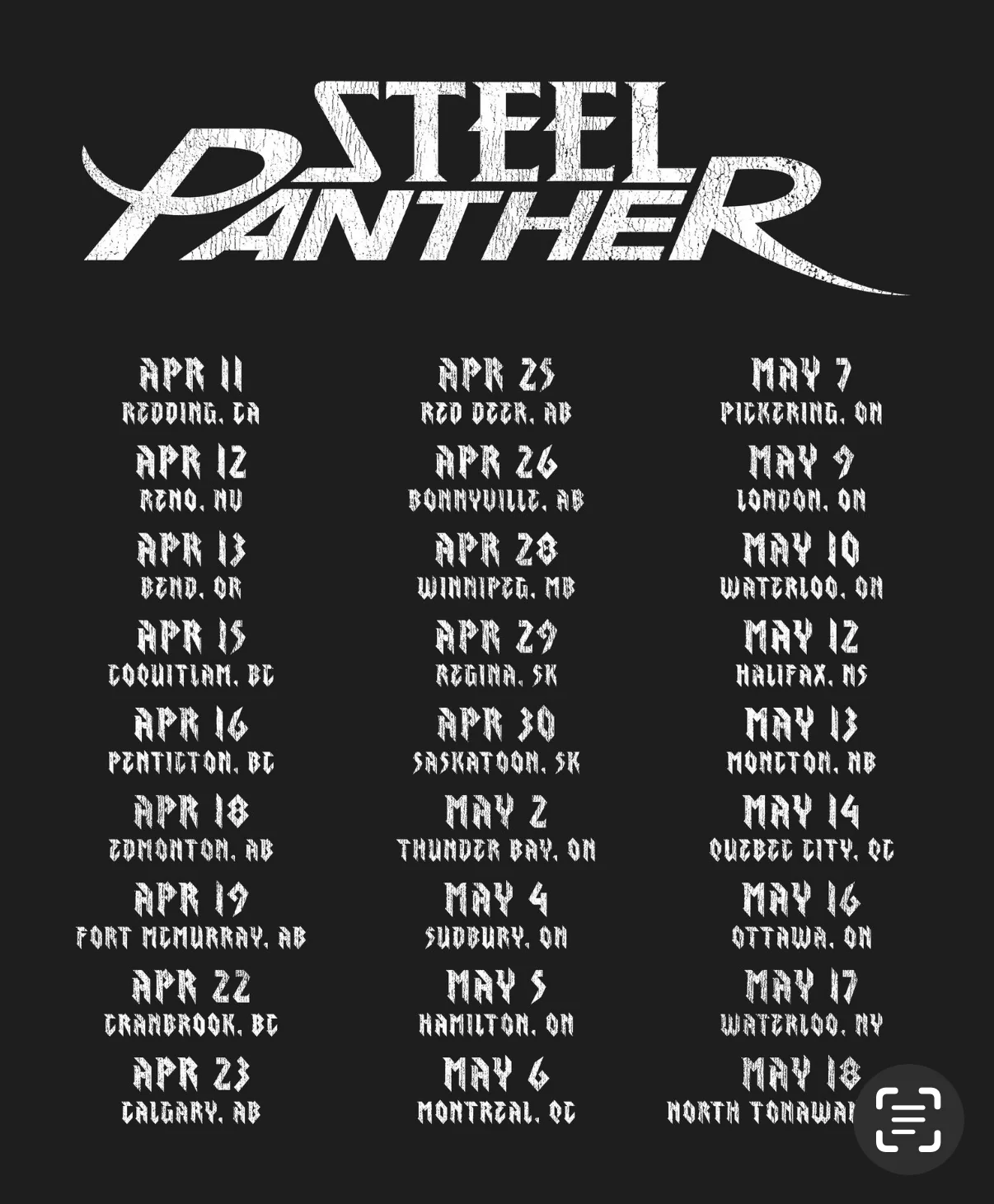 Chrome 87 Panther Tour Shirts - Image 2